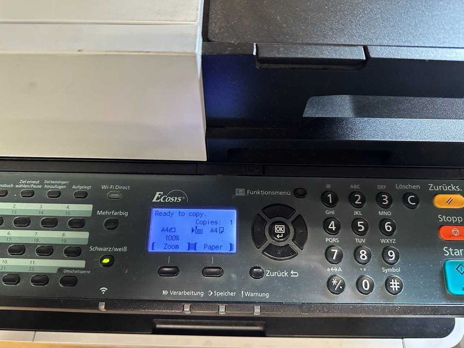 Kyocera ECOSYS M5521cdw kolor laser WiFi duplex skaner niski przebieg