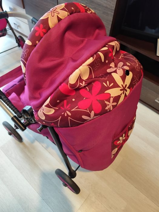 Wózek głęboki i spacerowy dla lalek