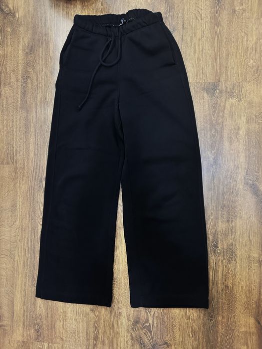 Чорні  флісові штани Zara