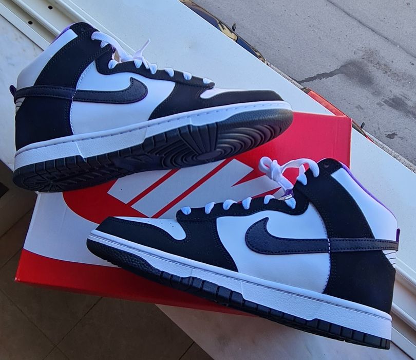 Ténis novos a estrear na caixa Nike Dunk High Retro Premium EMB 42,5.