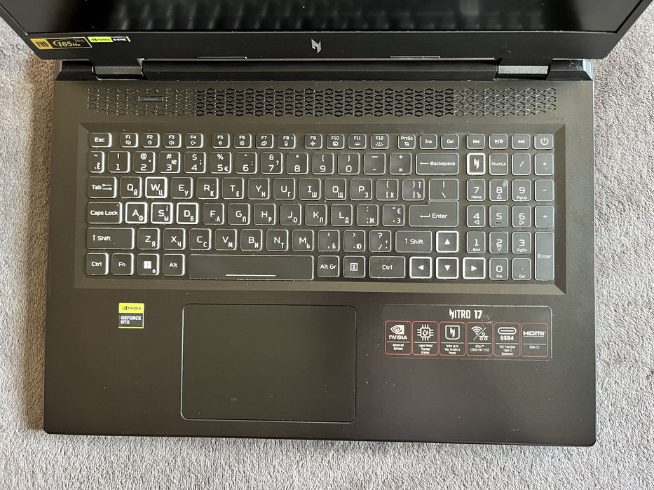 Acer Nitro 17 AN17-42 Ryzen 9 7940HS/ RTX 4060 / 16 ГБ / 1 ТБ SSD