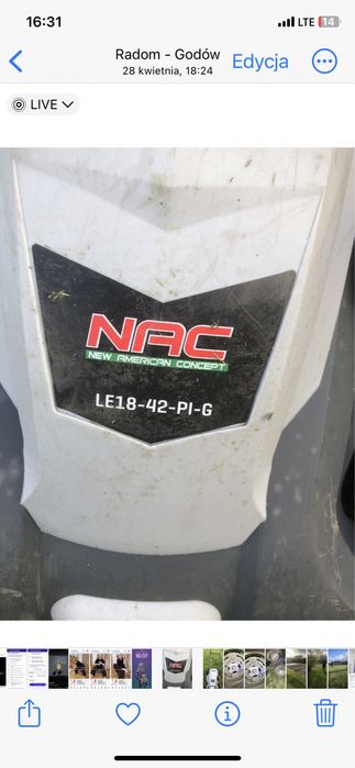 Silnik od kosiarki NAC