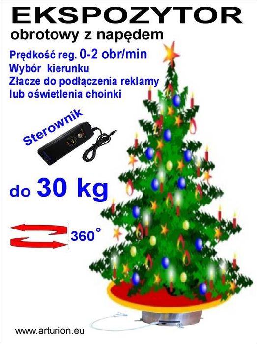 EKSPOZYTOR - Obrotnica Foto 3D - do 30 kg Regulacje-Funkcje