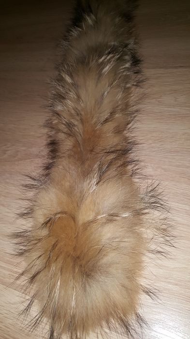 Мех енота натуральный 75 см новый