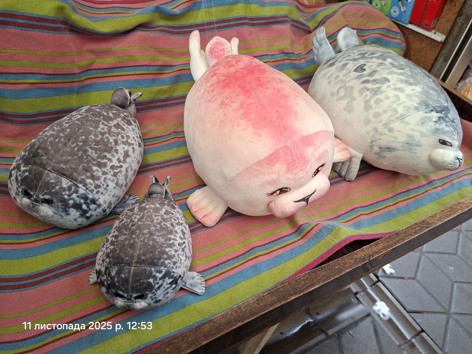 Тюлень и 4 тюленята 40 см мягкая игрушка