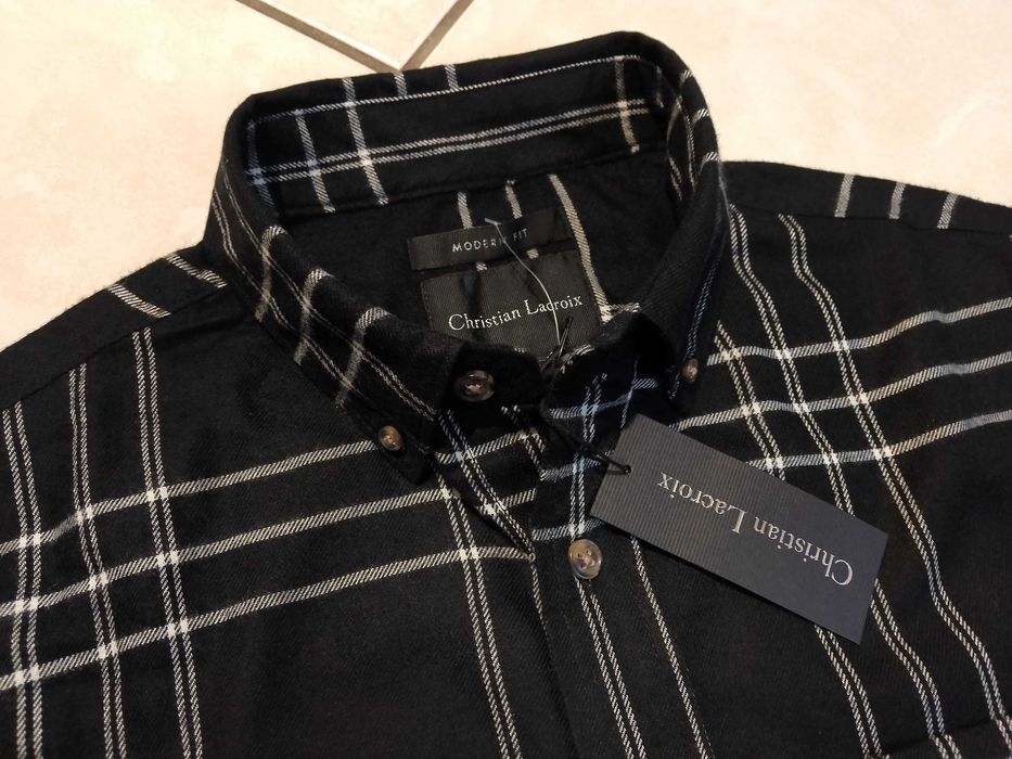 CHRISTIAN LACROIX - NOWA! z Metkami Koszula Męska Flanelowa rozmiar L