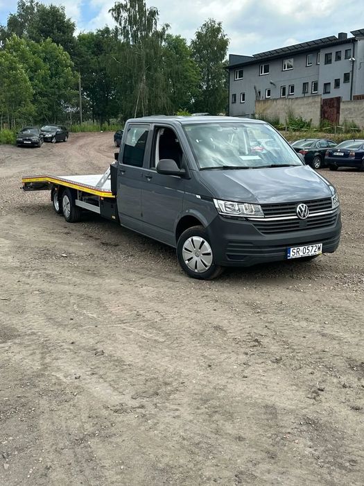 Volkswagen Transporter T6.1 Już Jade  Ostatni nowy T6.1  dubel Doka Autolaweta PPP JUŻ JADE