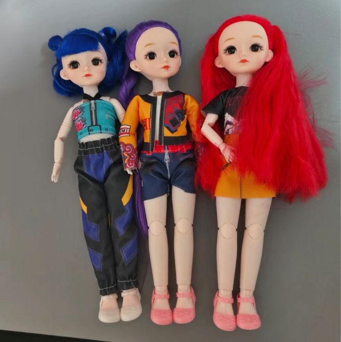 Кукла барбі k pop huntrix музикальна 3D Румі, Міра, Зої