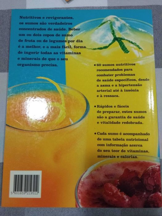 Livro "Sumos Milagrosos" como novo