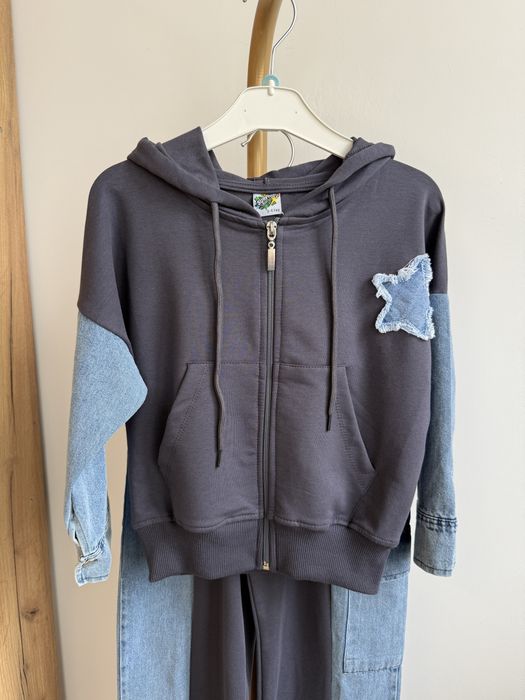Komplet dziewczęcy 2-częściowy bluza i spodnie 146/152