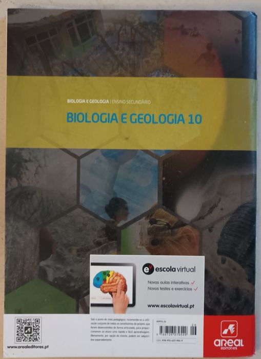 Manuais "Biologia e Geologia 10" e caderno de atividades