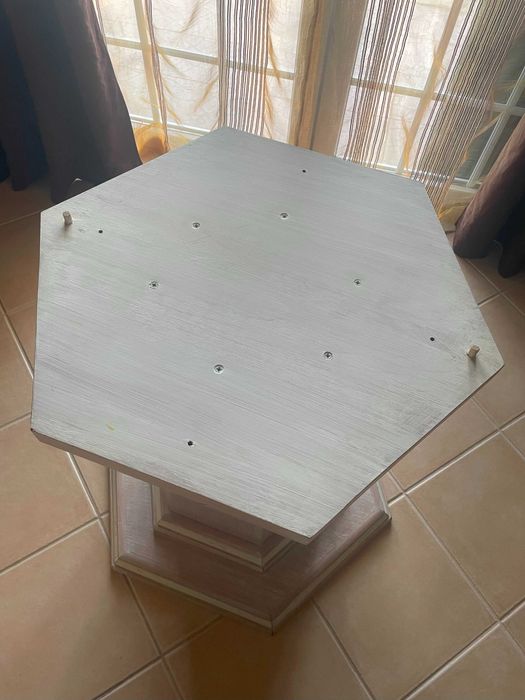 Mesa de Jantar com 4 cadeiras em faia patinada