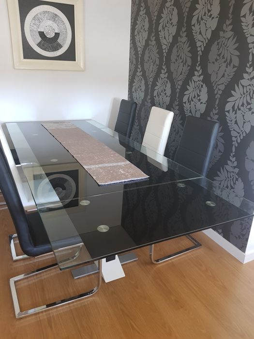 Mesa Jantar Extensível + 6 Cadeiras