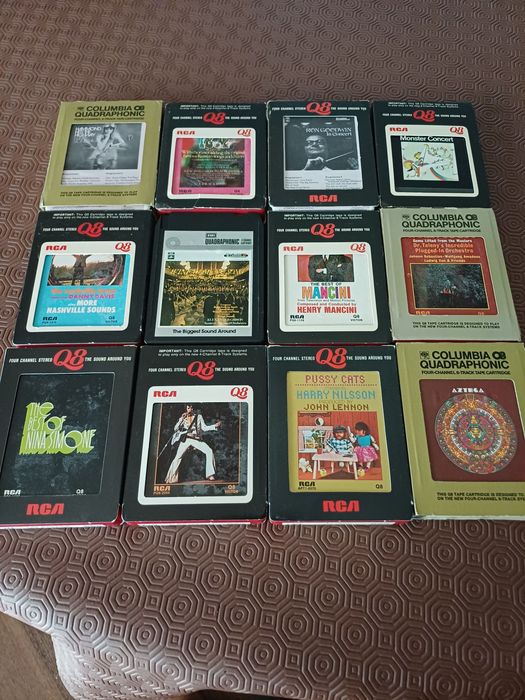 Cartuchos de música Q8 (Q8 cartridge tape), de Elvis a Chopin