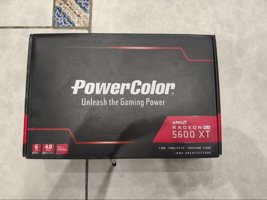 Відеокарта AMD Radeon RX5600XT 6Gb Powercolor  в гарному стані,коробка