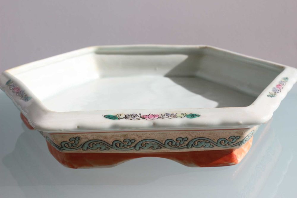 Cachepot Vaso Porcelana Chinesa dinastia Qing (1875 a 1916) 43x27 cm A