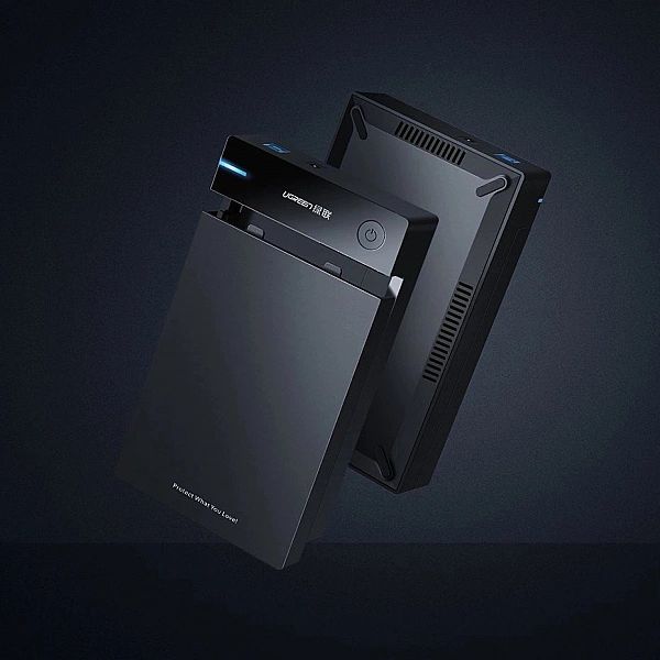 Ugreen kieszeń na dysk HDD obudowa dysku SATA 3,5'' USB 3.0 czarny (50