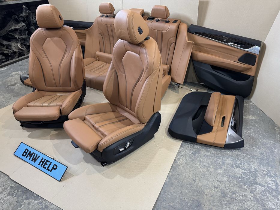 Шкірянний салон БМВ Г32 GT BMW G32 Салон кожа Сиденья Сидушки Разборка