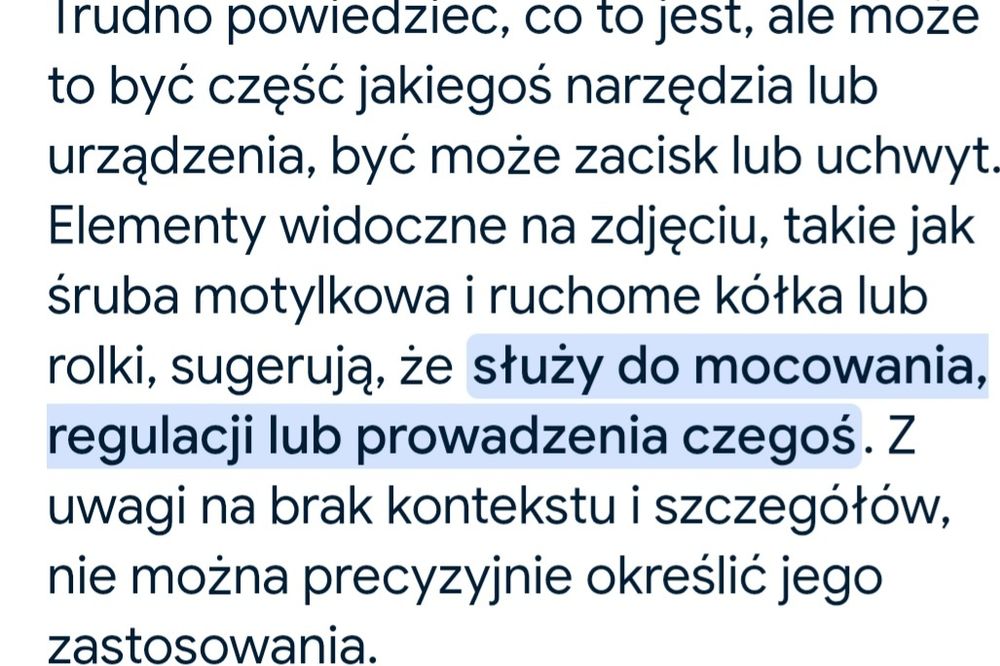 Urządzenie nie znane uchwyt
