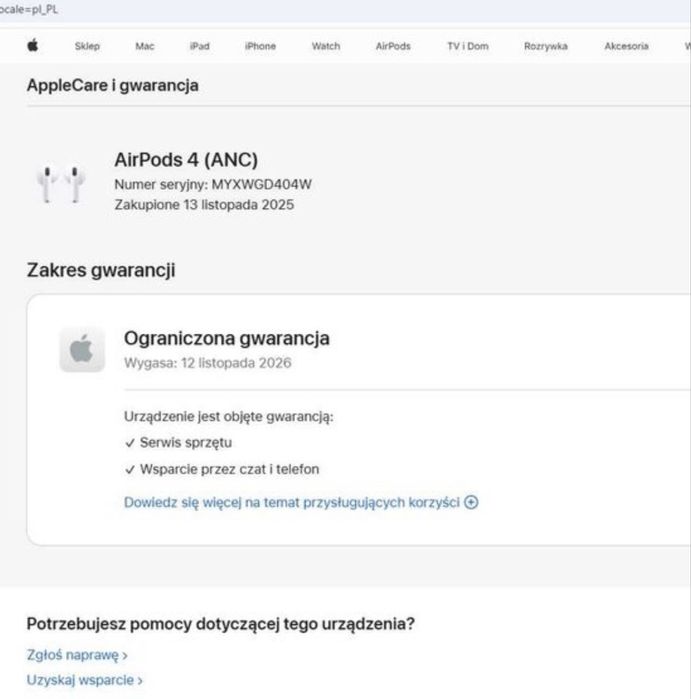 Airpodsy od apple 4ANC