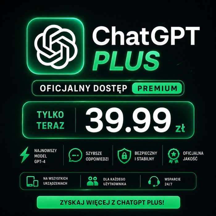 CHATGPT PLUS – Twój osobisty asystent AI z dostępem do GPT-4!