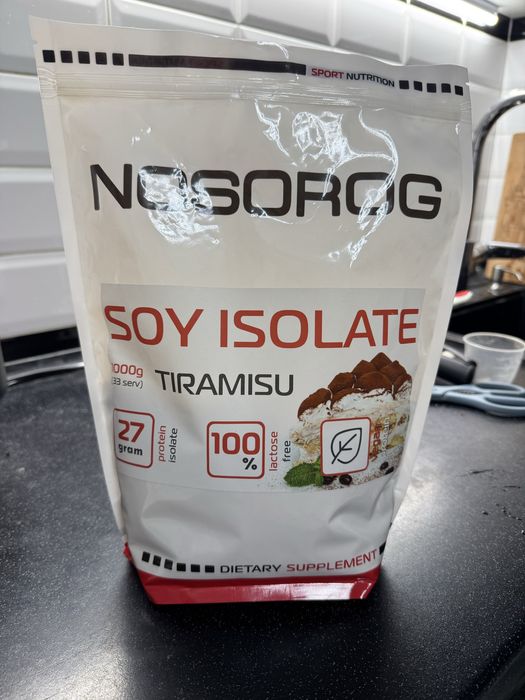 Протеин  соевый изолят Nosorog soy isolate со вкусом тирамису