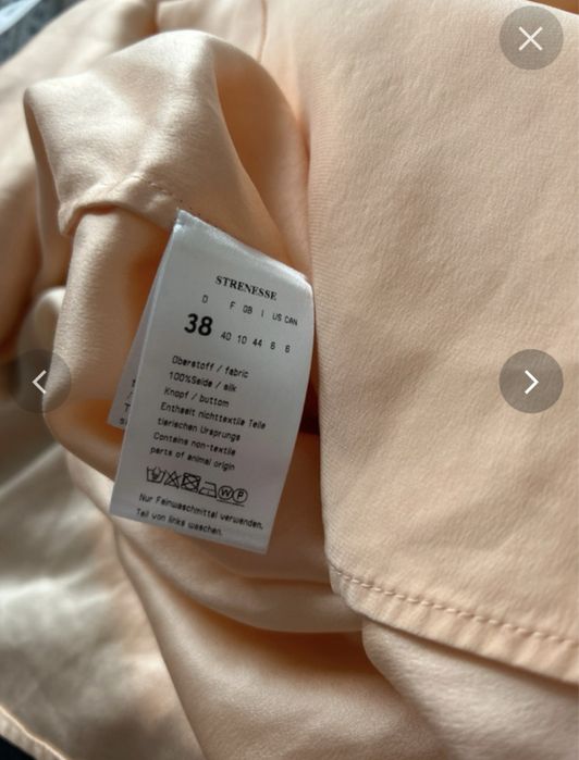 Morelowa bluzka koszula 100% jedwab