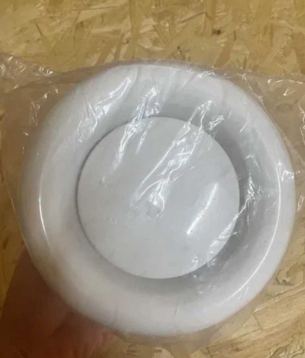 Anemostat wywiewny 125mm biały okrągły metalowy 4 sztuki