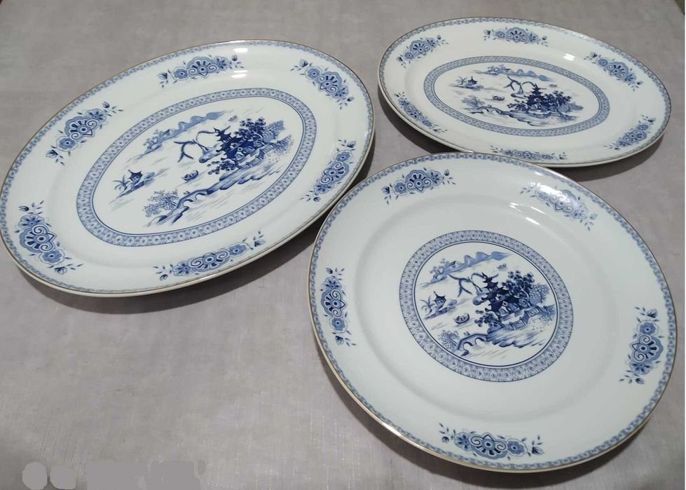 Loiça porcelana Travessas Vista Alegre antiga - Fabrico Portugal