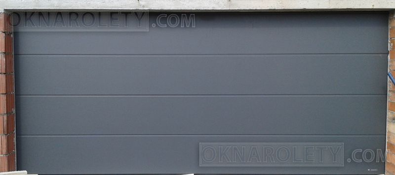 Brama segmentowa Antracyt Brąz Biała 330x270 Białystok