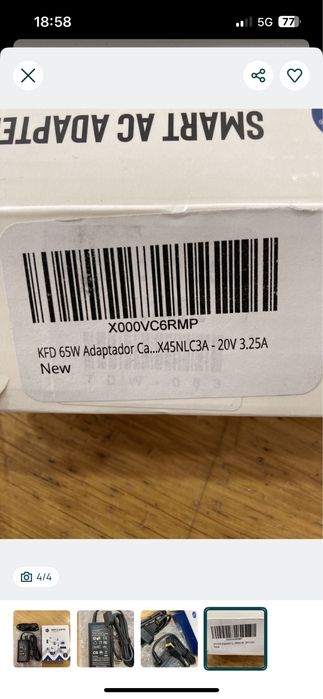 Carregador adaptador Lenovo ADLX45NLC3A - Novo