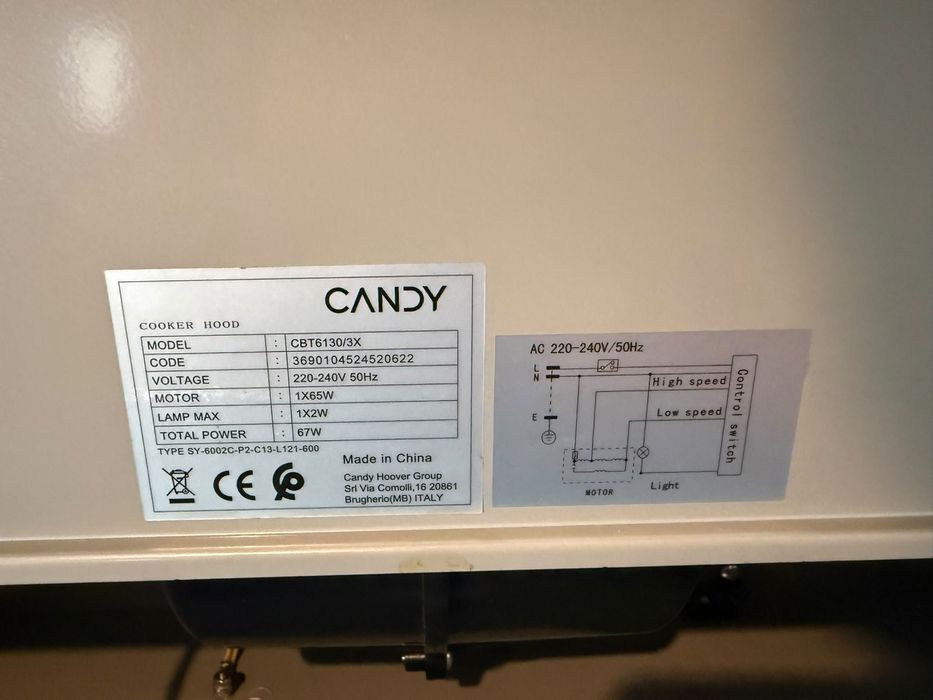 Exaustor Candy CBT6130/3X