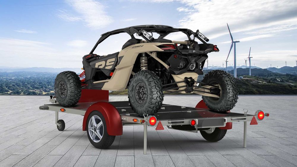 Причіп/причеп для мотоцикла TITAN LORGANO-Pragmatec 1800 кг