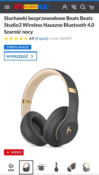 Słuchawki bezprzewodowe Beats studio 3