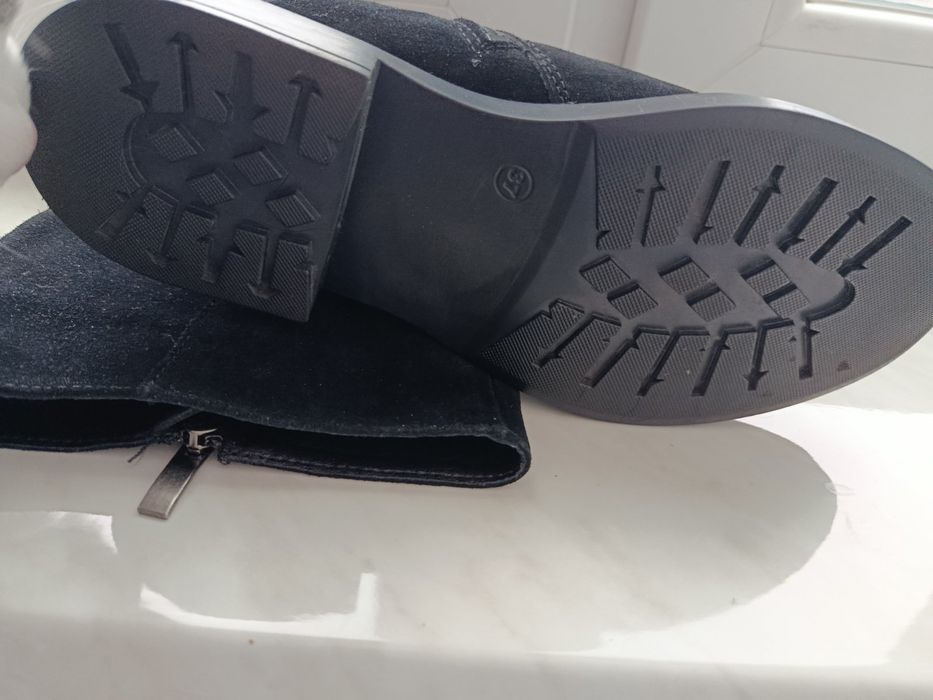 Сапоги, сапожки замшеві