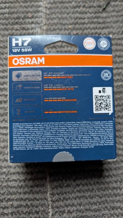 Osram H7 12v55W Cool Blue