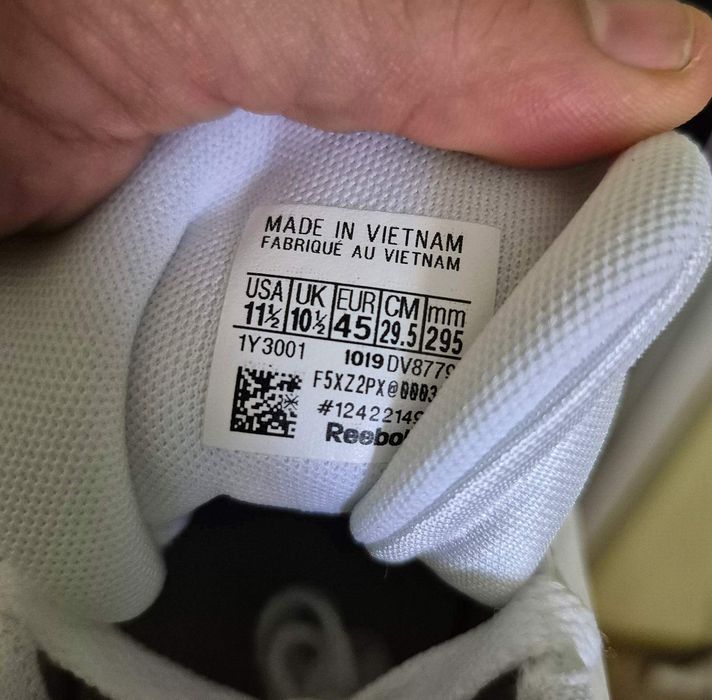 Чоловічі кросівки Reebok Royal Techque T «White Rebel Red»(Оригінал)Розмір 45-29,5см