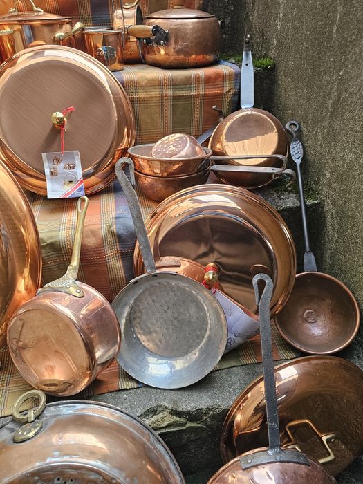 Вінтажний мідний посуд