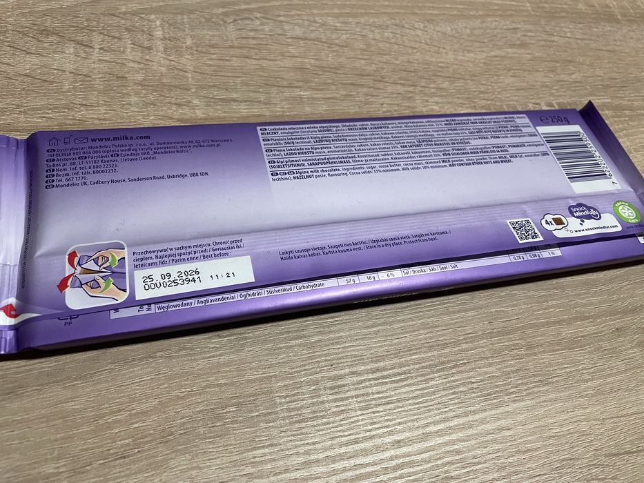 Czekolada Milka Alpine Milk 250g