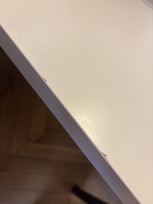 Bialy blat do biurka Ikea + nogi