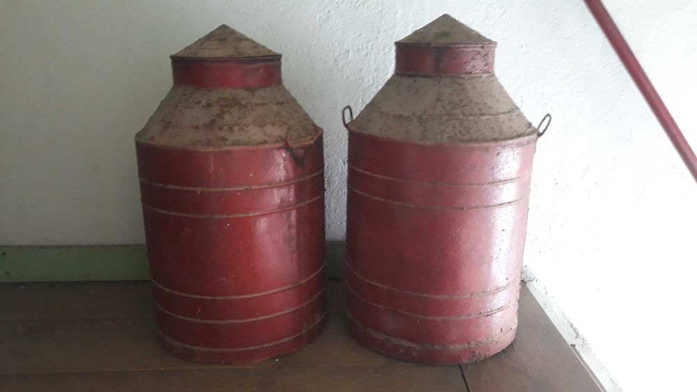 Vasilha de azeite Talha de azeite em folha pintada 70 cm de altura