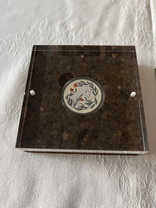 Unicornio Moeda Proof Colorida