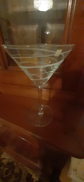 Oito luxuosas taças de Champanhe-Cristal