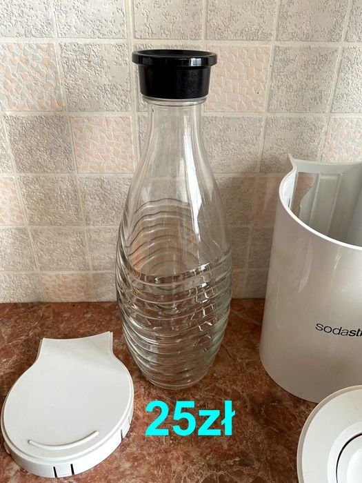 SodaStream 3 Crystal 2 części zamienne przycisk pokrywa uszczelka
