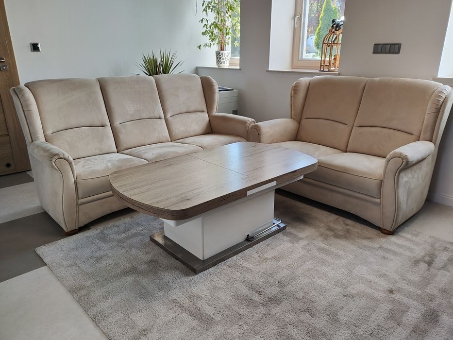 Skóra alkantara Sofa 2 osobowa.