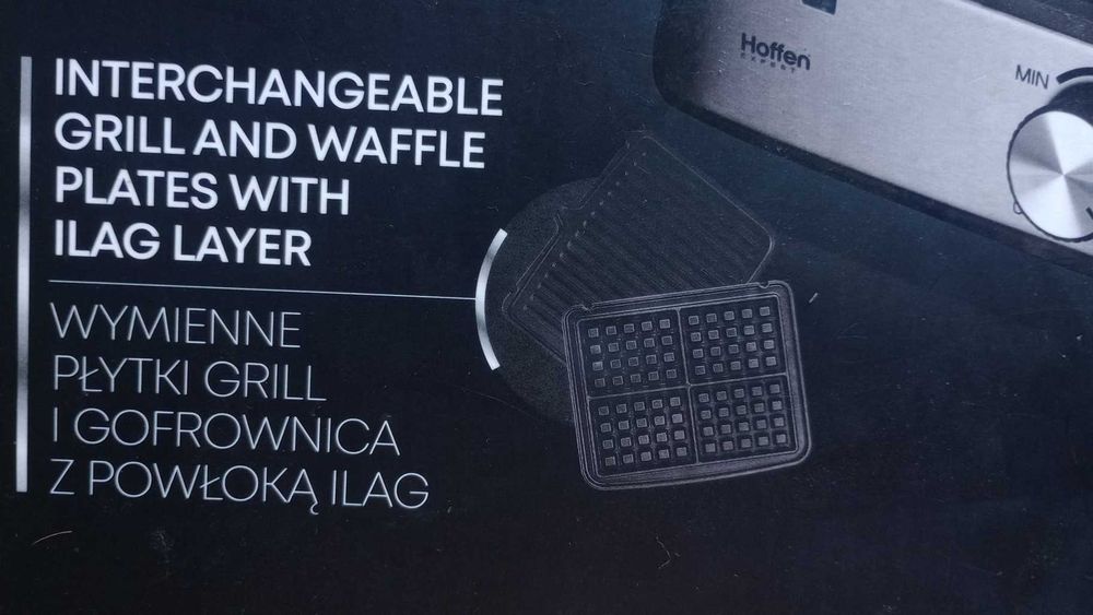 Grill i gofrownica 2 w 1 Hoffen Expert AK-3459