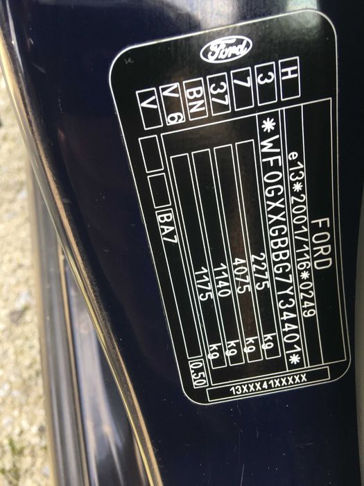 FORD MONDEO MK4 Błotnik błotniki przód tył L/P Kolor V6