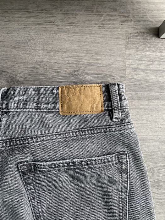 Calças de Ganga Cinzentas Straight Fit Zara Novas