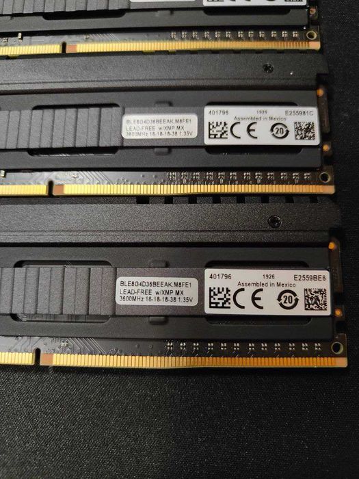 Оперативна память Crucial Ballistix Elite DDR4 2x8 16 Gb Гб 3600C16