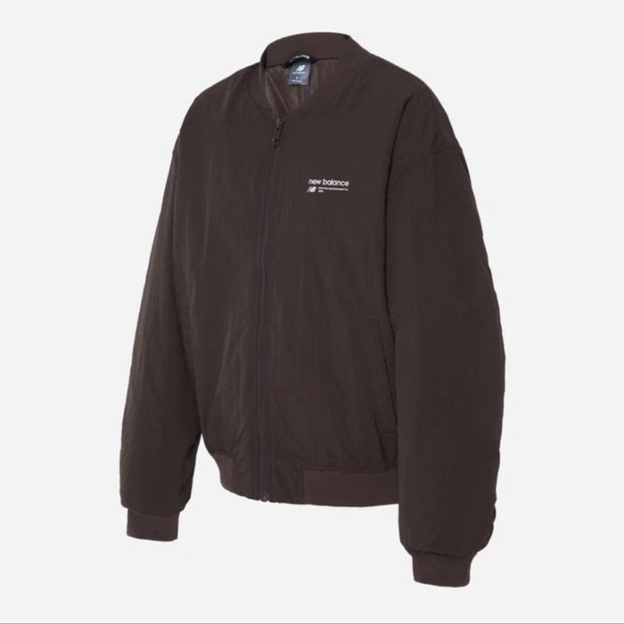 Бомбер жіночий New Balance Linear Heritage WJ33507KCF XS Коричневий